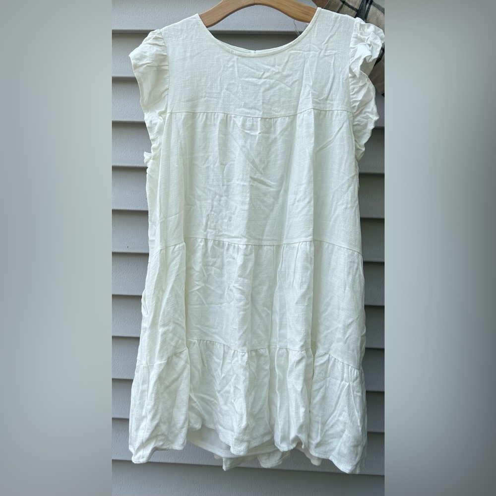 altard state white mini dress size large
